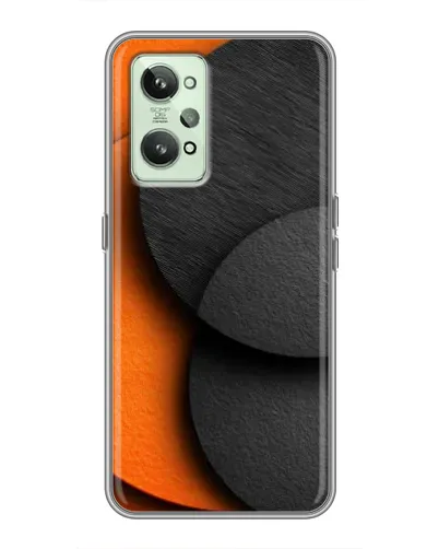 Чехол для Realme GT2 с картинкой «Геометрия оранжевых кругов» Чехол для Realme GT2 с картинкой «Геометрия оранжевых кругов»