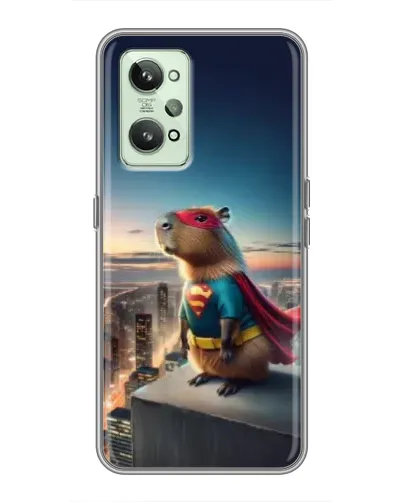Чехол для Realme GT2 с картинкой «Капи-мен супергерой» Чехол для Realme GT2 с картинкой «Капи-мен супергерой»