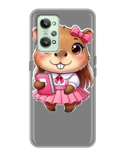 Чехол для Realme GT2 с картинкой «Девочка капибара» Чехол для Realme GT2 с картинкой «Девочка капибара»