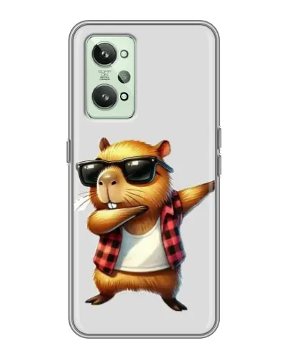 Чехол для Realme GT2 с картинкой «Капибара рэпер даб» Чехол для Realme GT2 с картинкой «Капибара рэпер даб»