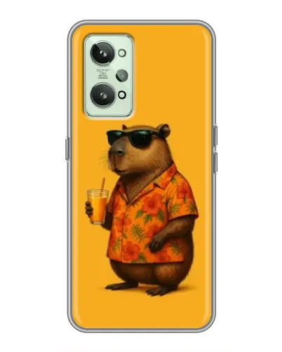 Чехол для Realme GT2 с картинкой «Капибара на отдыхе» Чехол для Realme GT2 с картинкой «Капибара на отдыхе»