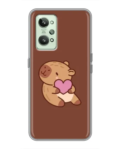 Чехол для Realme GT2 с картинкой «Капибара с сердцем» Чехол для Realme GT2 с картинкой «Капибара с сердцем»