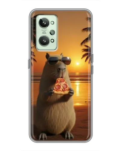 Чехол для Realme GT2 с картинкой «Капибара с пиццей» Чехол для Realme GT2 с картинкой «Капибара с пиццей»