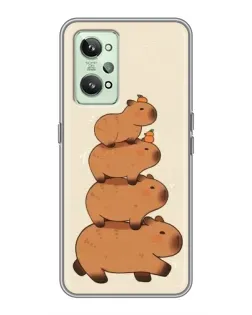 Чехол для Realme GT2 с картинкой «Башня из капибар»