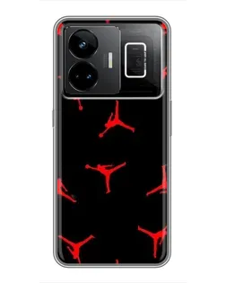 Чехол для Realme GT3 с картинкой «Jordan Red Pattern» Чехол для Realme GT3 с картинкой «Jordan Red Pattern»
