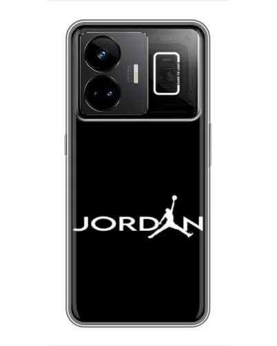 Чехол для Realme GT3 с картинкой «Jordan White Logo»