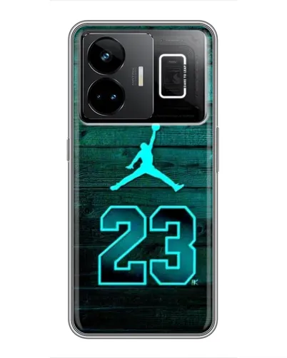 Чехол для Realme GT3 с картинкой «Jordan Cyan 23»