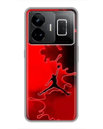 Чехол для Realme GT3 с картинкой «Jordan Red Smoke»