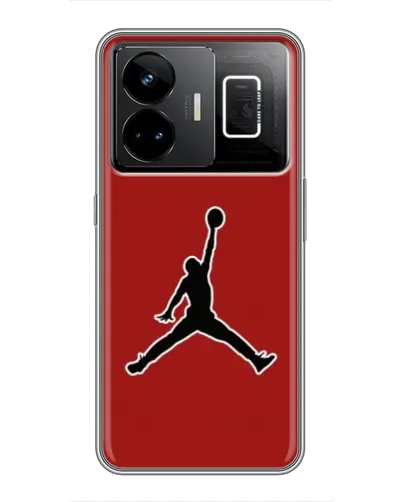 Чехол для Realme GT3 с картинкой «Jordan Red Back»