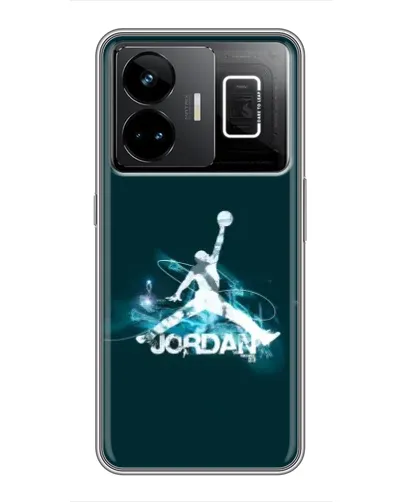 Чехол для Realme GT3 с картинкой «Jordan Blue Fire»