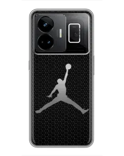 Чехол для Realme GT3 с картинкой «Jordan Dark Carbon»