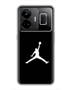 Чехол для Realme GT3 с картинкой «Jordan Silhouette»