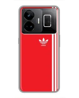 Чохол для Realme GT3 з картинкою «Червоний мінімалізм Adidas»