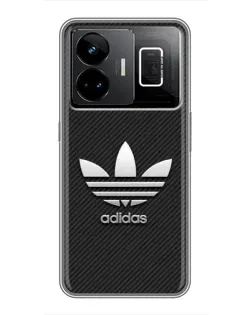 Чохол для Realme GT3 з картинкою «Adidas Карбонова текстура»
