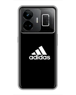 Чохол для Realme GT3 з картинкою «Чорна класика Adidas»
