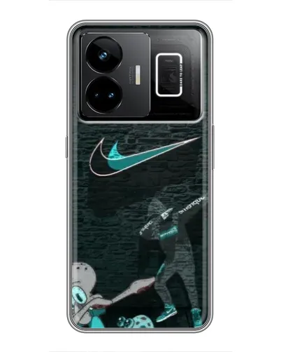 Чехол для Realme GT3 с картинкой «Спортивный арт Nike»