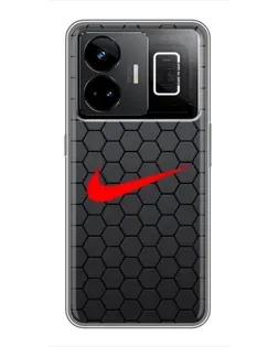Чехол для Realme GT3 с картинкой «Nike — карбоновая сетка» Чехол для Realme GT3 с картинкой «Nike — карбоновая сетка»