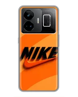 Чехол для Realme GT3 с картинкой «Оранжевый драйв Nike» Чехол для Realme GT3 с картинкой «Оранжевый драйв Nike»