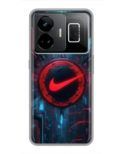 Чехол для Realme GT3 с картинкой «Техногенный стиль Nike»