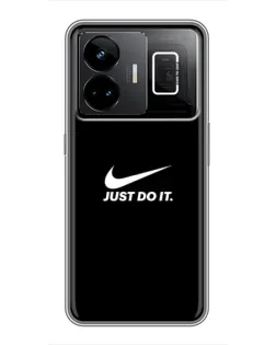 Чехол для Realme GT3 с картинкой «Минимализм от Nike»