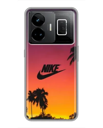 Чехол для Realme GT3 с картинкой «Nike на закате солнца»