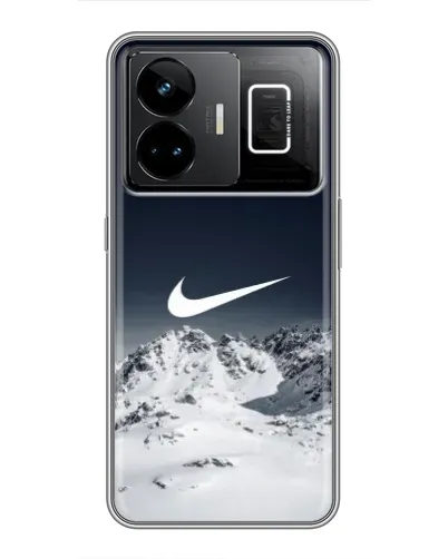 Чехол для Realme GT3 с картинкой «Nike — зимние горы»