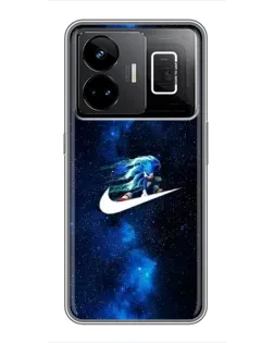 Чехол для Realme GT3 с картинкой «Звездный путь Nike»