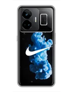 Чехол для Realme GT3 с картинкой «Nike и синий дым»