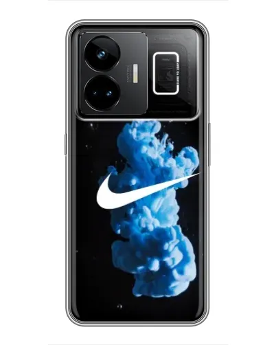 Чехол для Realme GT3 с картинкой «Nike и синий дым»