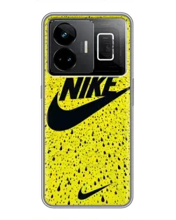 Чехол для Realme GT3 с картинкой «Желтый текстурный Nike»