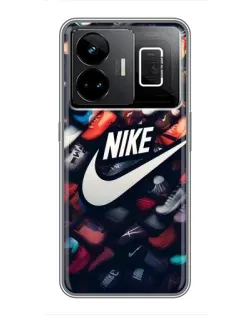 Чехол для Realme GT3 с картинкой «Коллекция кроссовок Nike»