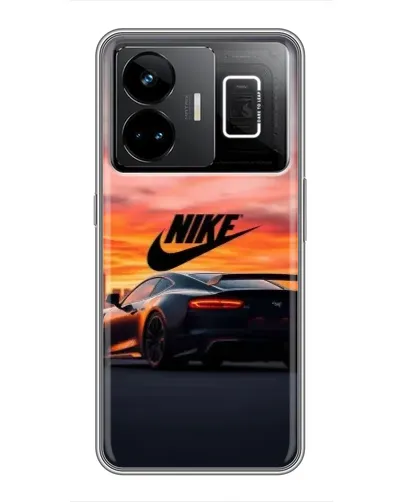 Чехол для Realme GT3 с картинкой «Nike и суперкар»