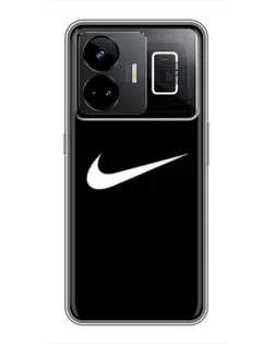 Чехол для Realme GT3 с картинкой «Минималистический Найк»