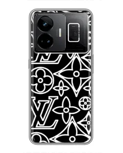Чехол для Realme GT3 с картинкой «Черно-белый узор LV» Чехол для Realme GT3 с картинкой «Черно-белый узор LV»