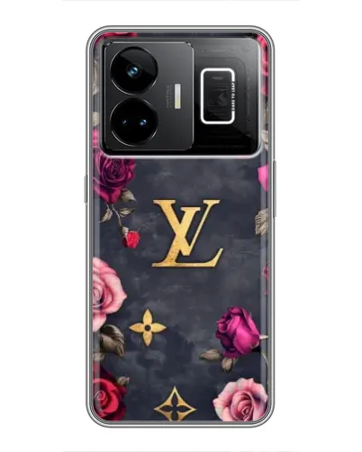 Чехол для Realme GT3 с картинкой «Цветочный Louis Vuitton»