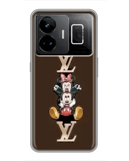 Чехол для Realme GT3 с картинкой «LV и Микки Маус»