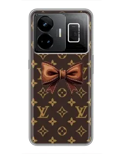 Чехол для Realme GT3 с картинкой «LV с бантом»