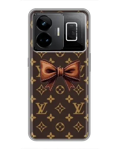 Чехол для Realme GT3 с картинкой «LV с бантом»