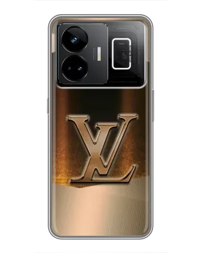 Чехол для Realme GT3 с картинкой «LV — золотое сияние»