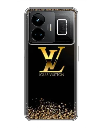 Чехол для Realme GT3 с картинкой «LV — золотые искры»