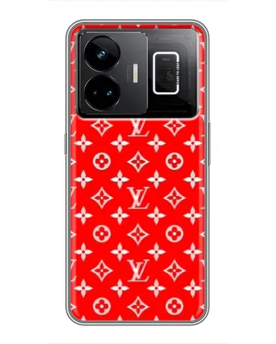 Чехол для Realme GT3 с картинкой «Яркий паттерн LV»