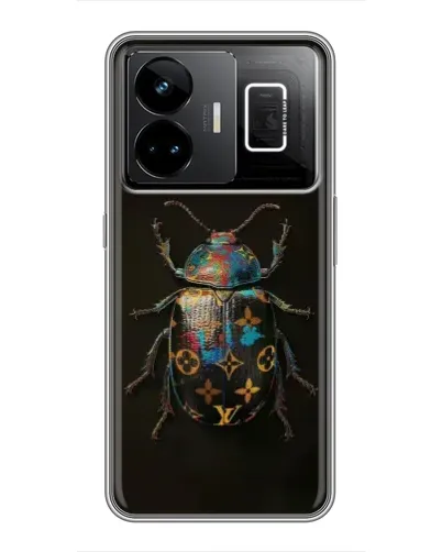 Чехол для Realme GT3 с картинкой «LV — мраморный принт»