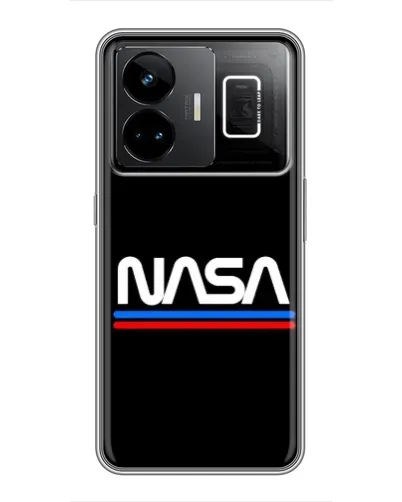 Чехол для Realme GT3 с картинкой «NASA — классика Red Blue»