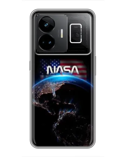Чехол для Realme GT3 с картинкой «Земля из космоса NASA»