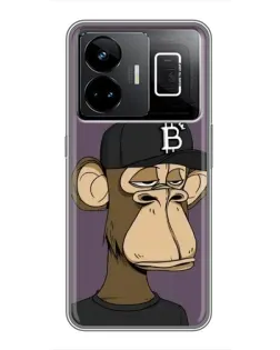 Чехол для Realme GT3 с картинкой «Bored Ape в кепке»