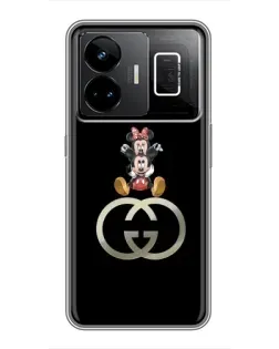 Чохол для Realme GT3 з картинкою «Мінні Маус на лого»