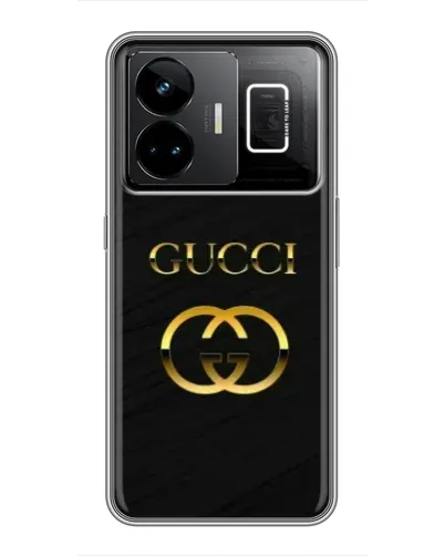 Чохол для Realme GT3 з картинкою «Золотий логотип Gucci»