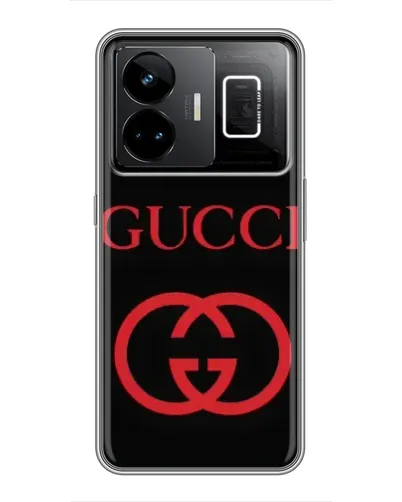 Чохол для Realme GT3 з картинкою «Gucci — червоний логотип»