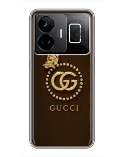 Чохол для Realme GT3 з картинкою «Gucci — золотий метелик»
