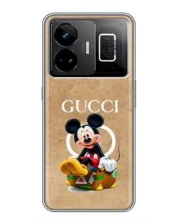 Чохол для Realme GT3 з картинкою «Міккі Маус Gucci — крафт»